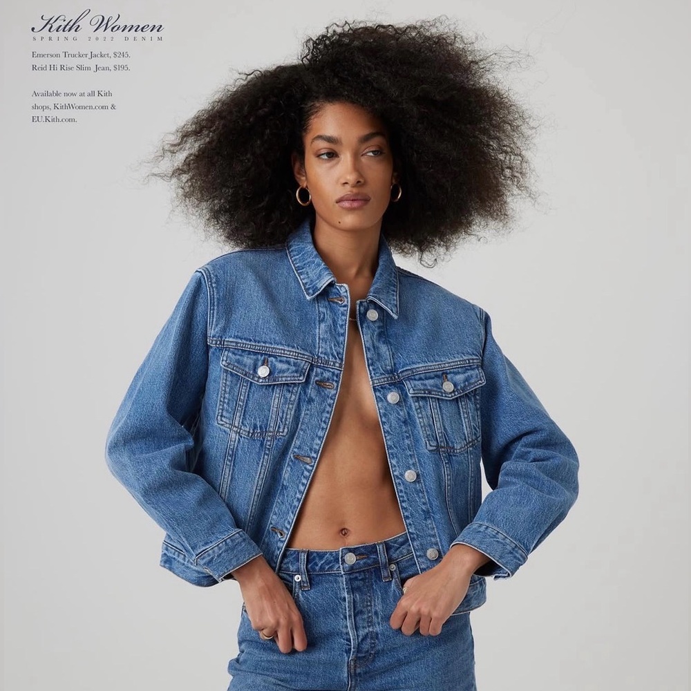 💙Kith Women Emerson Trucker Denim Jacket💙